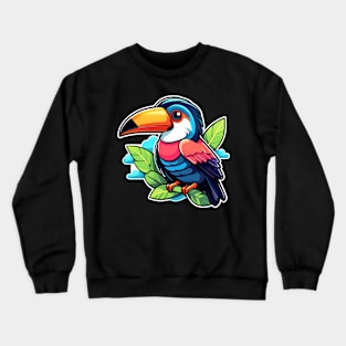 Toucan Illustration Crewneck Sweatshirt